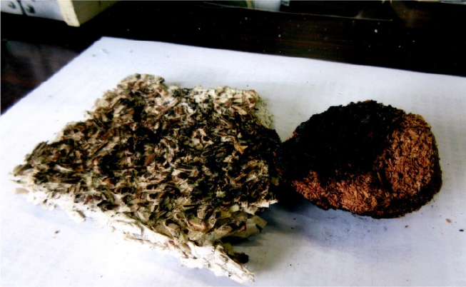 シュレッダー屑・おが屑の不燃材化3