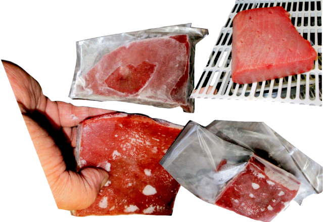 -196℃液化窒素・冷凍海老 150秒解凍3