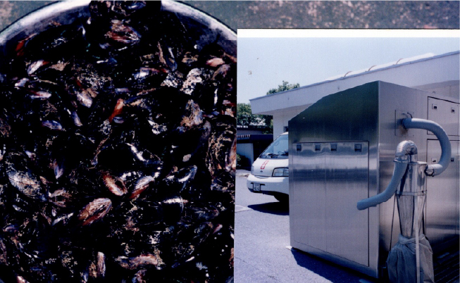 原発・海水冷却水路壁付着貝処理