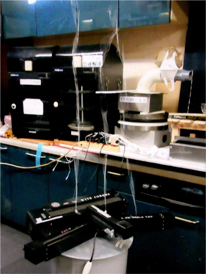 上昇気流で天井移動室外排気